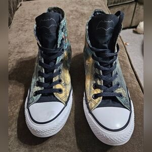 Converse High-Top Athletic Shoes - Black and White